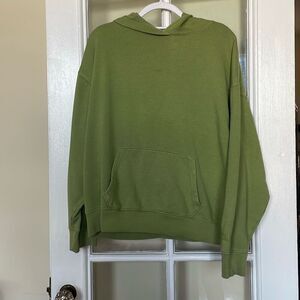 Victoria secret PINK olive light green casual hooded sweatshirt size large